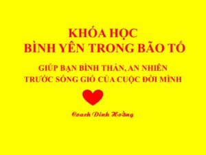 KHÓA HỌC BÌNH YÊN TRONG BÃO TỐ